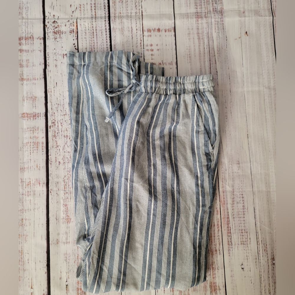 A&E XS NWTS stripped Paperbag Waist Joggers - Picture 2 of 6